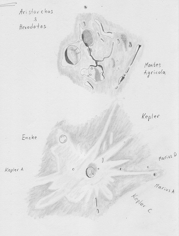 Aristarchos-platån och Kepler. Johan Kärnfelt.
