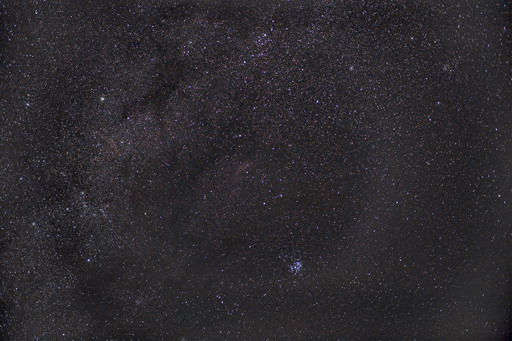 Lite stjärnor runt Californianebulosan, 35mm
